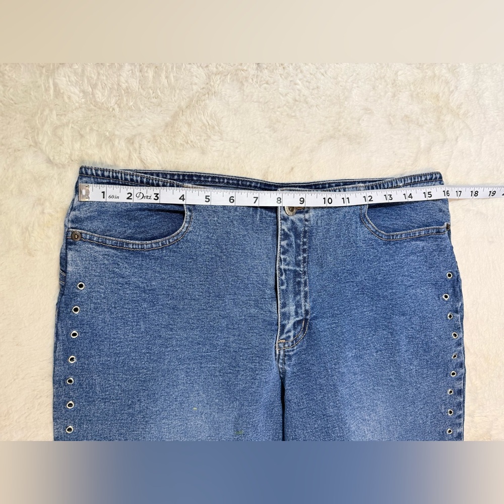 Vintage Carolina Blues size 12 wide leg jeans - Picture 5 of 8